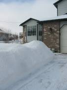 Carey Home in Alpine Utah with Snow